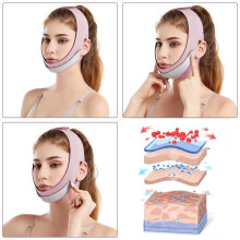 1 Artikel Schlankmachende Gesichtsstraffungsbandage für V-förmige Gesichtsmaske, V-förmige Schlankheits- und Straffungsmaske