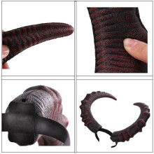 Halloween sheep horn headband hair accessories hats accessory Festival head hoop masquerade party Brown Multi HEADBAND