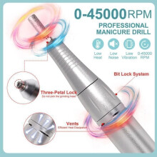 EKESOR V4 Nail Drill — 45,000 RPM, Rechargeable Battery, LCD Screen, Brushless Motor, Purple