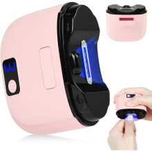 Elektrischer 3-in-1-Nagelknipser, automatischer Nagelknipser, 3 einstellbare Geschwindigkeiten (Pink)