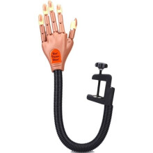 Maniküre-Set, Nageldesign-Werkzeug, Übungsset für flexible Finger + 100 wiederverwendbare Nagelspitzen für Handtraining
