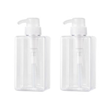 Dispenser di sapone Kentop da 450 ml, confezione da 2 flaconi vuoti in plastica con dosatore, contenitore per cucina e bagno