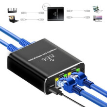 RJ45 Ethernet Splitter - 3-Port LAN Switch - 1000 Mbps - Computers, Routers, Set-Top Boxes, Televisions