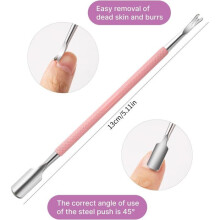 Set per manicure e pedicure - SIGHTMARK - 10 lime per unghie - Spingi cuticole - Grana 100/180 - Acciaio inossidabile