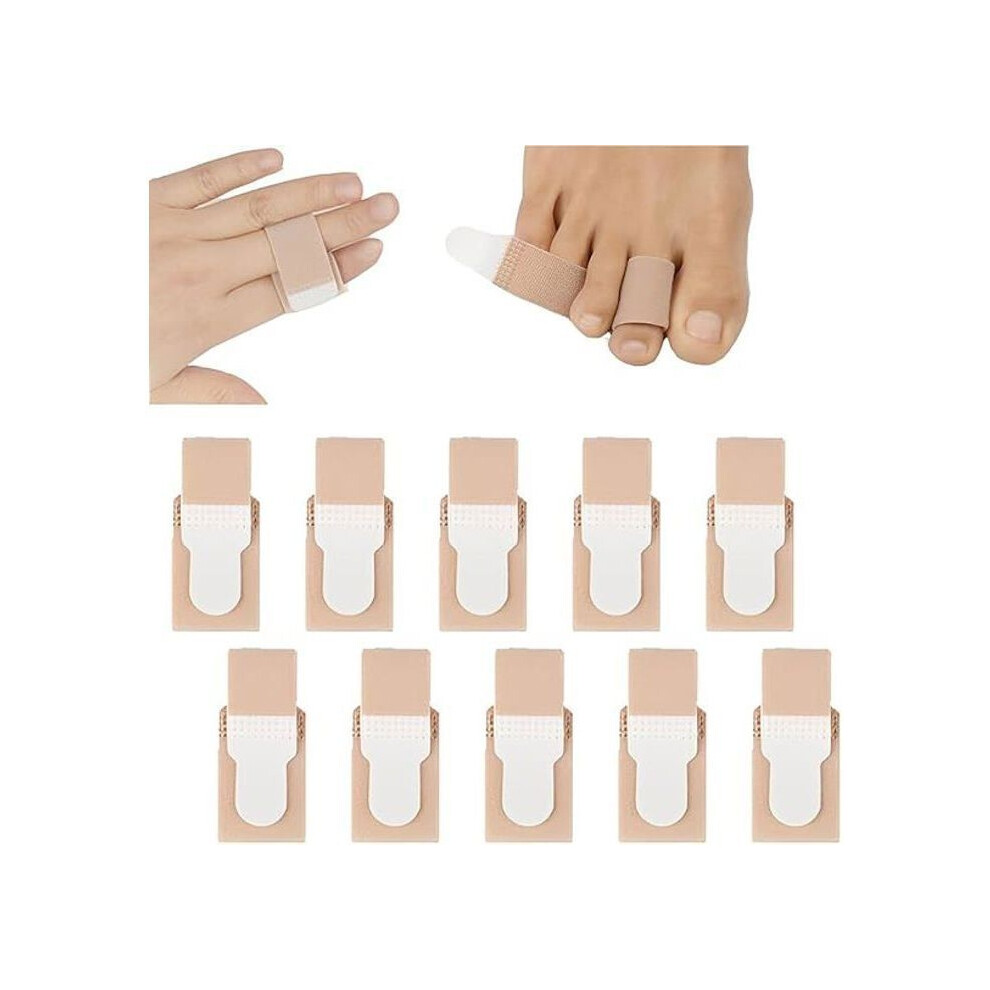 Aihontai 10 Toe Straighteners, Toe Bandages, Toe Straightener For Curved Toes, Toe Splint Correctors, Bandages