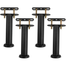 Bedpoten, verstelbare metalen bedframepoten, verbindingsstukken voor bedframes, kledingkasten en banken 18-33 cm - Set van 4