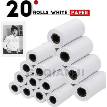 Peripage – Zelfklevende fotopapierrol, thermisch label, witte kleur, voor Peripage A6 miniprinter [CDEC8DE]