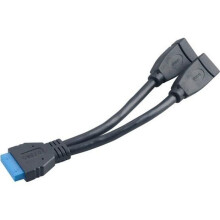 Internal USB cable for motherboard to 2 female ports