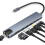 INF Typ-C Hub-Adapter mit 8 Ports, Grau 1