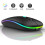 Rechargeable Wireless Mouse, Ergonomic Bluetooth Mouse, Silent 3Dpi Gaming Mouse with 7-Color Backlighting 1