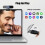 PC Webcam with Microphone, Full HD 1080p Webcam, 360 Rotation, USB Plug and Play, for Desktop, Mac, and Linux 2