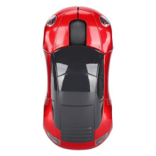 Tbest Mouse per laptop, mouse portatile wireless 2.4G a forma di auto con ricevitore