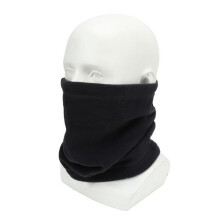 XXU Fleece-Gesichtsmaske mit verstellbarem Kordelzug, Unisex-Thermo-Nackenwärmer für Winterski, Schwarz XU010 XU010