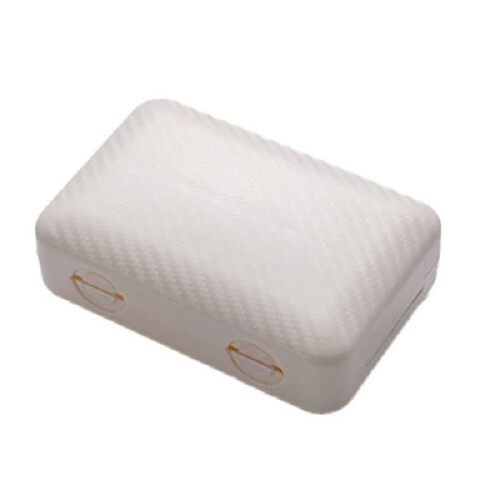 Portable Pill Organizer - Magnetic Pill Organizer with 8 Compartments - White