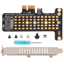 Sonew PCIe NVMe Karten-Riser NVMe M.2 auf PCIe X1 Full Height Deflektor PCIe NVMe Adapter für Windows Computer Box