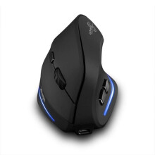 Mouse da gioco wireless Zelotes 2.4GHz, 2400 DPI, 6 pulsanti, ricaricabile, ergonomico, verticale, ottico, mouse wireless