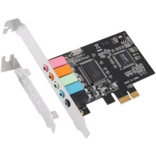 Κάρτα ήχου PCIe - SODIAL - CMI8738 - 5.1 Surround - Υψηλής απόδοσης - 3D Stereo