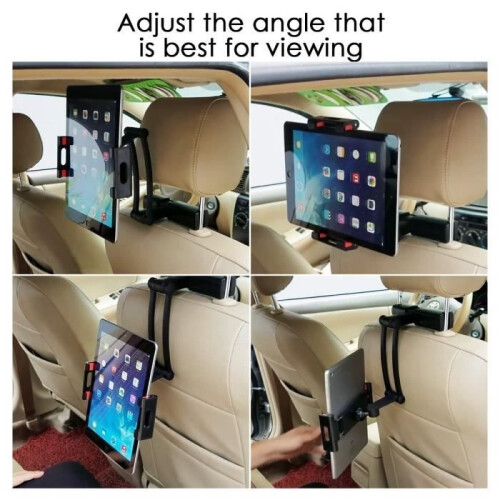 Supporto per tablet da auto, supporto universale per poggiatesta auto per tablet/telefono 2