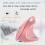 Wireless Vertical Mouse, Wireless Vertical Mouse for Laptop, 6-Button Wireless Mouse, Wireless Mouse (Pink) 2
