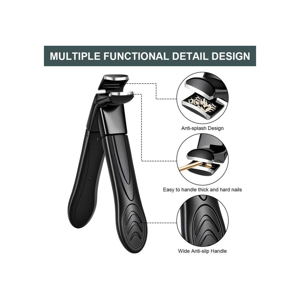 Photos - Manicure & Pedicure Tools Professional nail clipper set (1 piece), beveled head nail clippers, nail clippers for seniors (men and women)