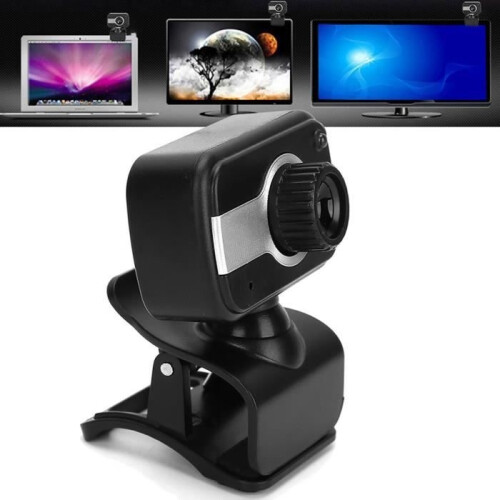 Webcam HD professionale, webcam USB da 12 MP, webcam HD a 360 con microfono integrato, webcam per PC desktop per MSN, ICQ e computer.