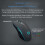 2.4G Wireless Bluetooth Mouse, Dual Mode Gaming Mouse (2.4G + 5.0), Rechargeable Silent Mouse 2