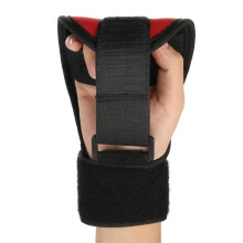 Garosa Ictus Emiplegia Training Guanti neri a dita intercambiabili Guanti fissi ausiliari Attrezzatura per l'allenamento alla riabilitazione