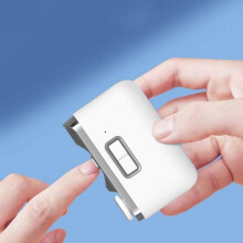 SANYU 2-in-1 Elektrischer Nagelknipser – Leichte automatische Schere und Poliermaschine für Babys und Erwachsene, Maniküre-Werkzeug