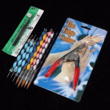 42 Acrylic Nail Art Tips Powder Liquid Brush Glitter Clipper Primer File Set Kit XYQ60411122 UV Gel Nails