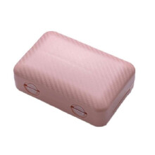 Portable Pill Organizer - Magnetic Pill Organizer with 8 Compartments - Pink