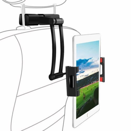 Supporto per tablet da auto, supporto universale per poggiatesta auto per tablet/telefono