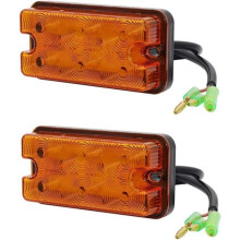 Kappaleet LED-etuvilkkuvalo trukin perävaunun merkkivaloon keltainen 12V-80V kuorma-autoon