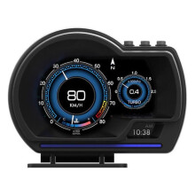 Vvikizy Qiilu HUD System Head-Up Display OBD2 + GPS Smart Car Gauge HUD Speedometer Turbo RPM Alarm for c
