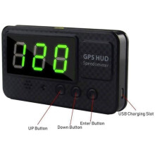 GPS-Tachometer, Original Universal Digital Auto Geschwindigkeitsanzeige HUD Geschwindigkeitsalarm