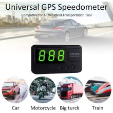GPS-Tachometer, Original Universal Digital Auto Geschwindigkeitsanzeige HUD Geschwindigkeitsalarm