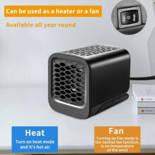 Car Heater, 12V 120W Portable Car Heater Defroster, Vehicle Truck Defroster Fan with 2-in-1 Function