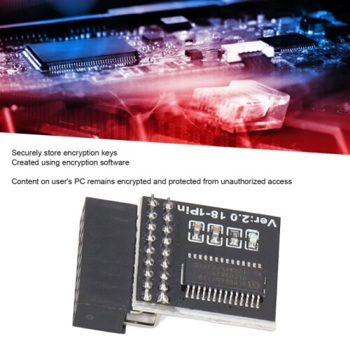 TPM2.0 Security Module - OMABETA - 18-pin - Windows BitLocker Compatible - For ASROCK Motherboards 1