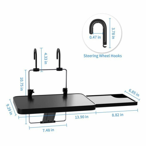 Multifunctional folding steering wheel table for car laptop and tablet 1