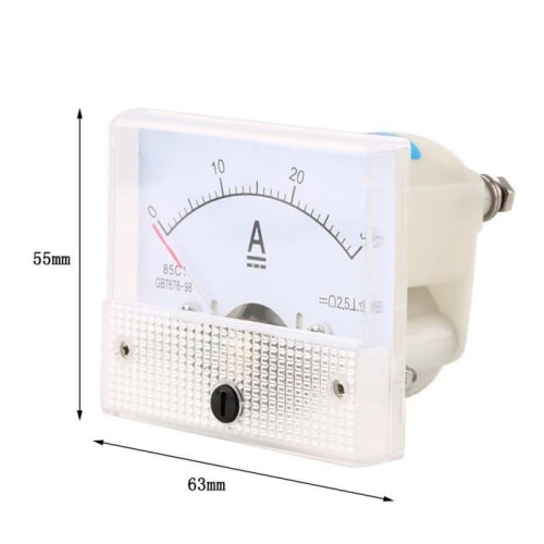 30A Amperemeterpaneel Draagbare stroommeter Analoge ampèremeterpaneel 1
