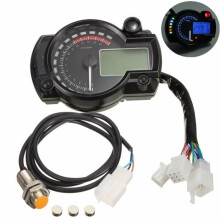 Universal Gauge Speedometer Odometer Tachometer Mileage Meter Motorcycle LCD Digital