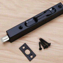 Set aus 2 verdeckten Sicherheitsriegelschlössern aus Edelstahl 304, Abmessungen 152 cm, Farbe Schwarz PZCC