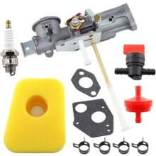 Carburetor 299437 297599 and Gasket, Fuel Filter, Air Filter for Briggs & Stratton 130201 130202 130207 130212 130231 130232