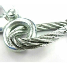 Heavy-duty 4m tow cable with 2 safety hooks for cars