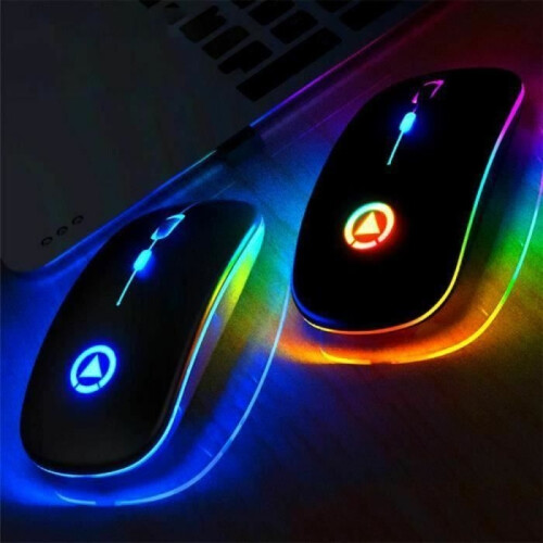 Wireless Gaming Mouse - Ultra-thin - Rechargeable - 4 Buttons - Silent Clicks 1