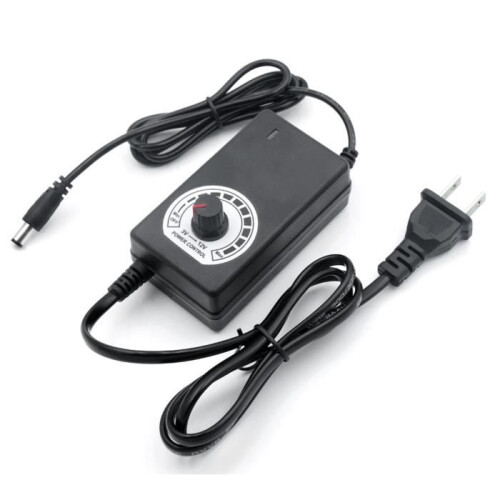 Akkuladegerät – Einstellbares Universalnetzteil – 3–12 V, 2 A – EU-Stecker
