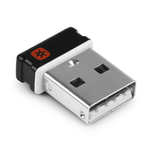 Adattatore ricevitore USB wireless Unifying per mouse e tastiera Logitech, compatibile con 6 dispositivi. 2
