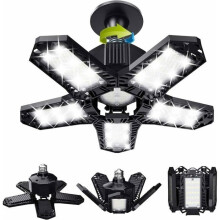 Räumungsverkauf: Garagen-LED-Set – 120 W – 12000 lm – Werkstattlampe – Verformbare Deckenleuchten – E26/E27-Fassungen – 1 Lampe