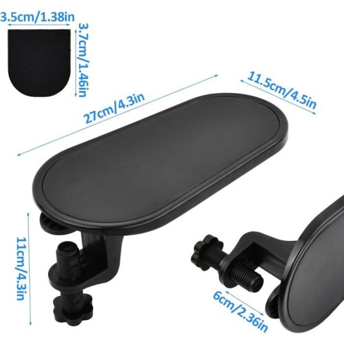 Ergonomic computer wrist support, rotating mouse armrest for desk arm protection 1