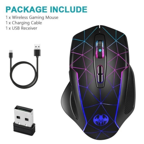Mouse da gioco - Nuovo - Ergonomico - Ricaricabile - Silenzioso - 1600 DPI 1