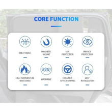 Magnetic Car Sun Curtain Anti UV Foldable Car Sunshade Side Window Sun Protection
